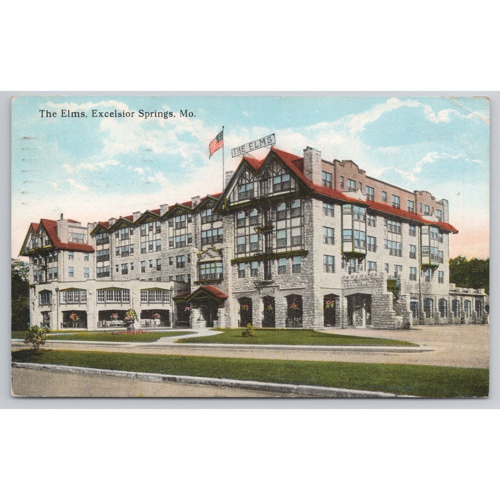 The Elms Excelsior Springs Missouri Postcard Historic Hotel Building Landmark‎